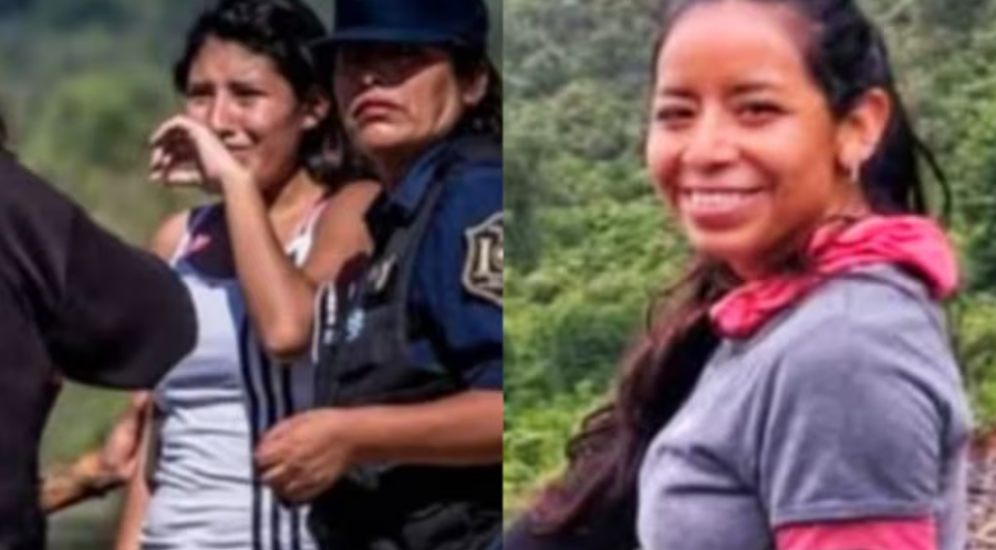 En 2017, Natalia fue fotografiada cuando lloraba tras el femicidio de su hermana. Ahora, su pareja la estrangul&oacute; a ella y se dio la fuga. (Foto: Facebook Valle de Lerma Hoy/ La Llave del Portal).