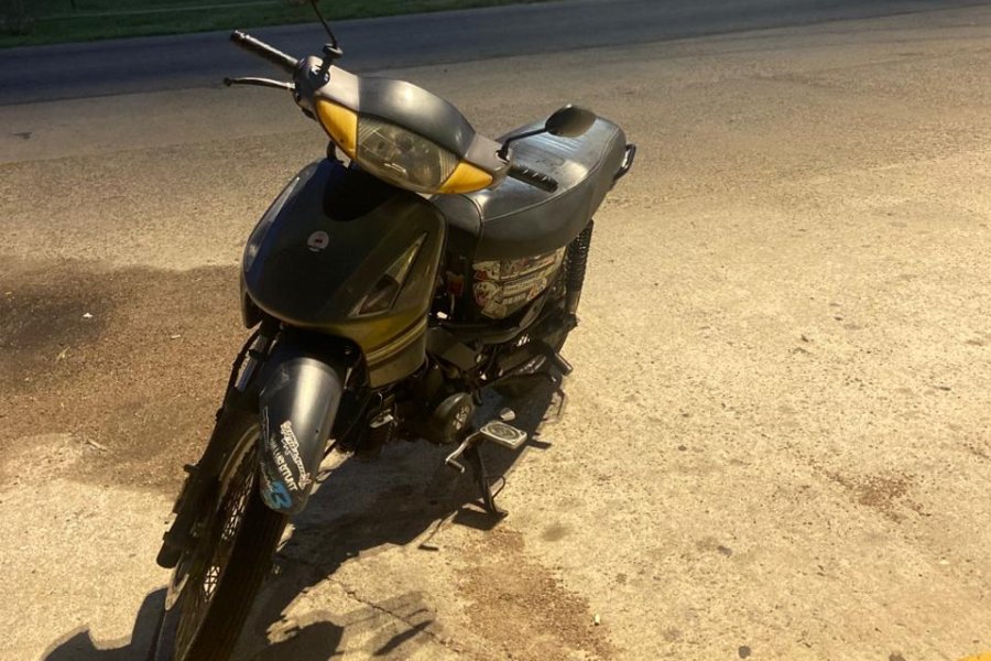 Moto robada en la ciudad de La Punta.