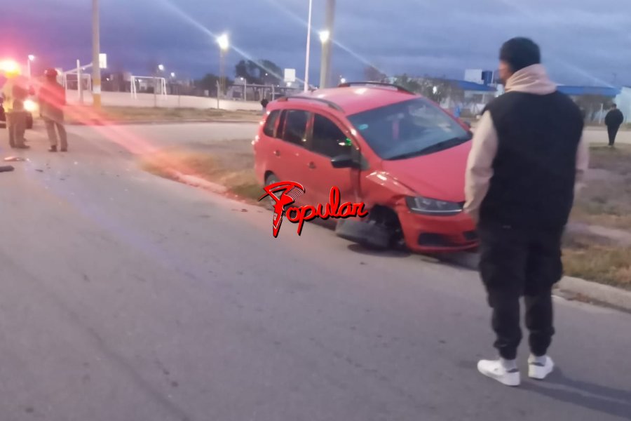 Accidente de tránsito en el barrio 500 Viviendas.