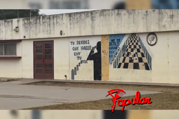 Escándalo en Córdoba: denuncian que la escuela de Agostina Vega tiene un polémico graffiti que incita al suicidio